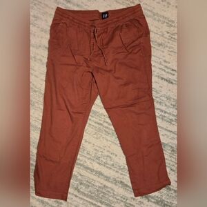 GAP Womens Linen Rust Pants Size Large